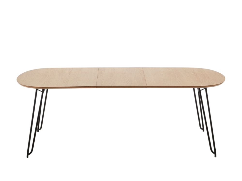 Uitschuifbare eetkamertafel NOVAC - Eikenfineer KAV CC1073M46