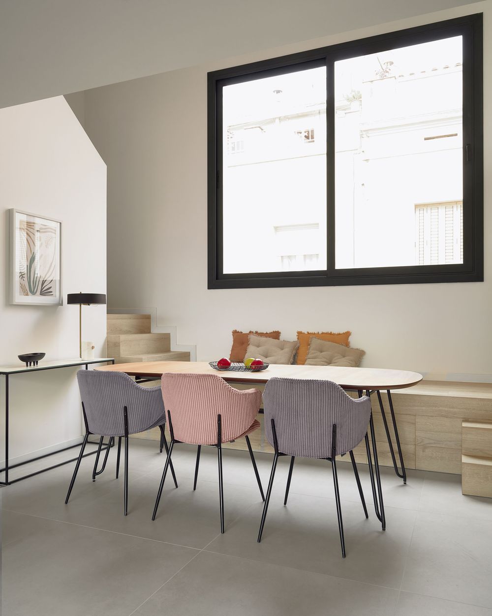Uitschuifbare eetkamertafel NOVAC - Eikenfineer KAV CC1073M46