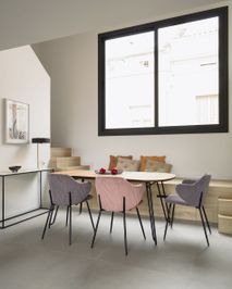 Uitschuifbare eetkamertafel NOVAC - Eikenfineer KAV CC1073M46