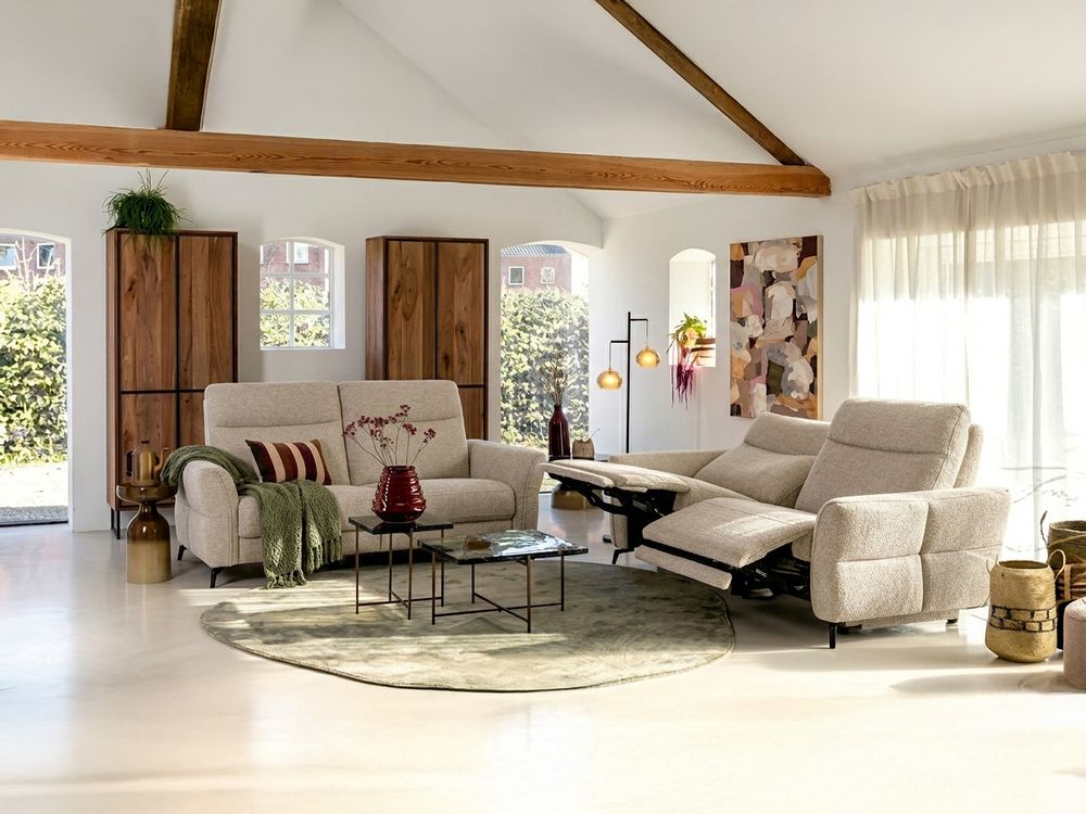 3-zit met elektr. relaxen ROYAN - Beige HEH 56351-003