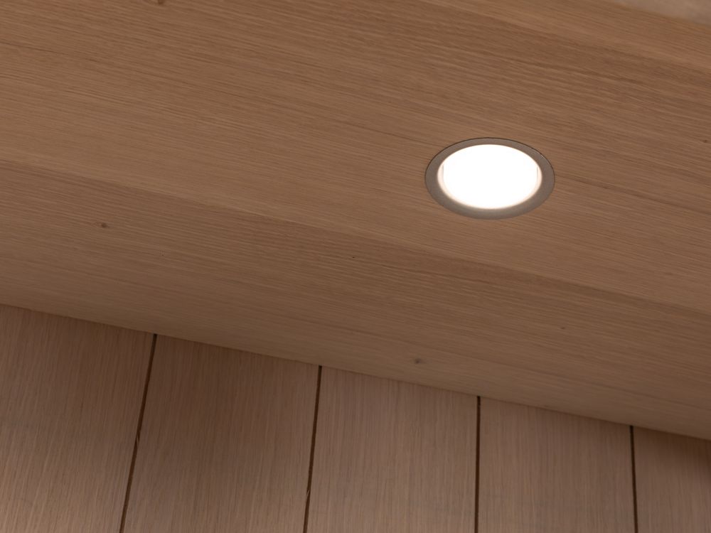 Vitrinekast incl. led BRIGHTON - Naturel C-FDF-BR-VIT1