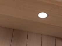 Vitrinekast incl. led BRIGHTON - Naturel C-FDF-BR-VIT1