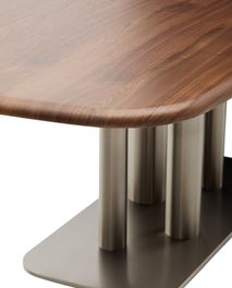 Eetkamertafel MELVAR - Donker walnootfineer KAV T00262WM10