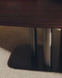 Eetkamertafel MELVAR - Donker walnootfineer KAV T00262WM10