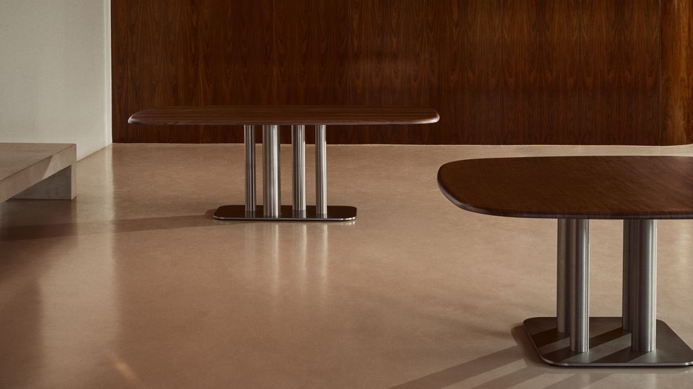 Eetkamertafel MELVAR - Donker walnootfineer KAV T00262WM10