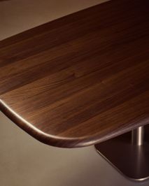 Eetkamertafel MELVAR - Donker walnootfineer KAV T00262WM10