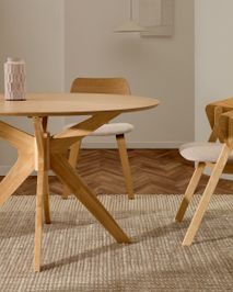 Ronde eetkamertafel NAANIM - Eikenfineer KAV T00003MM40