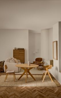 Ronde eetkamertafel NAANIM - Eikenfineer KAV T00003MM40