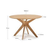 Ronde eetkamertafel NAANIM - Eikenfineer KAV T00003MM40