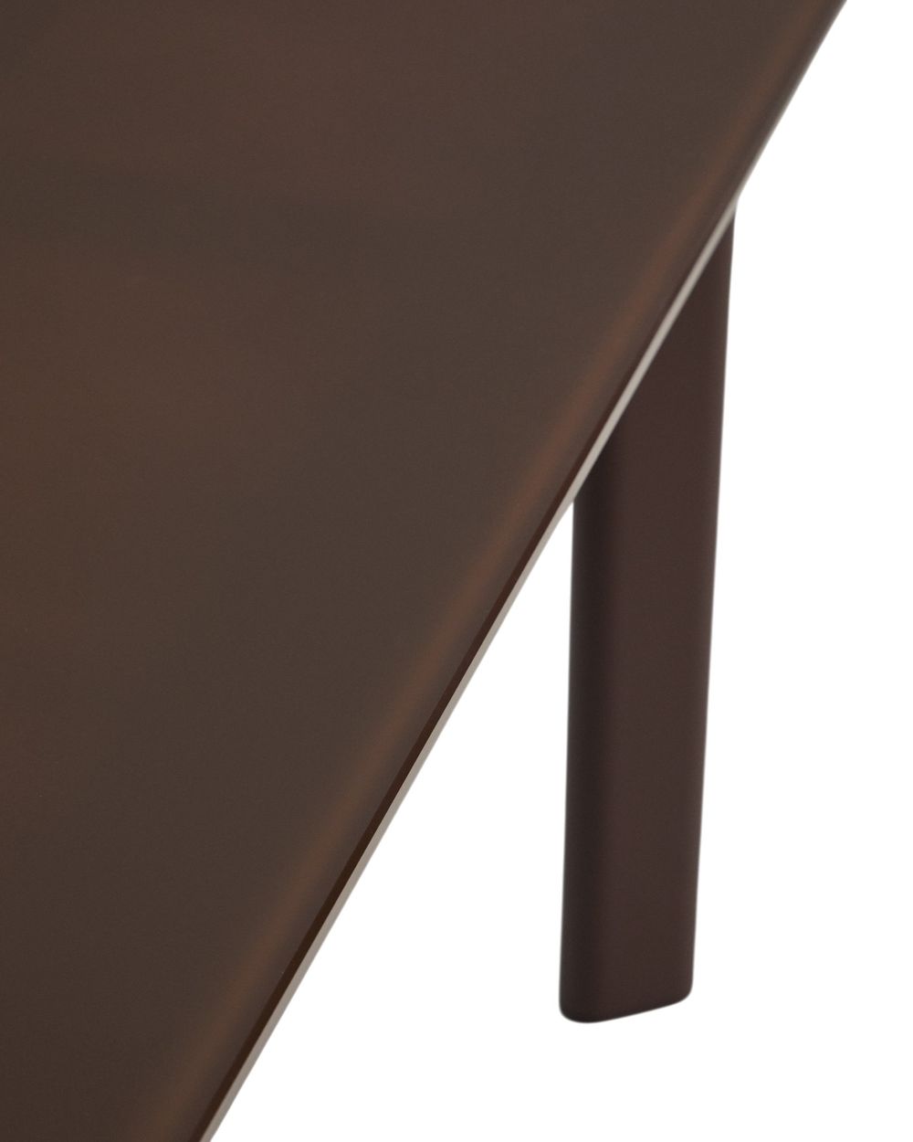 Ovale tuintafel ERICE - Bruin gehard glas/Aluminiu KAV O00625CR09