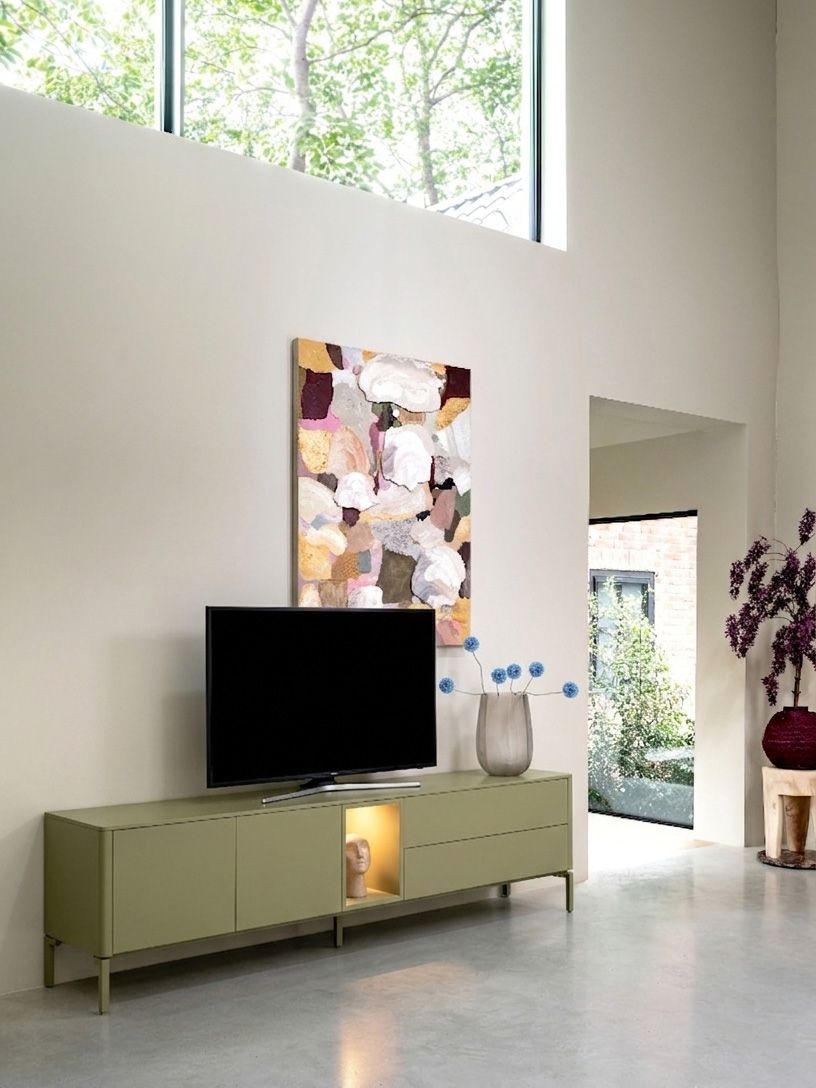 Tv-meubel TRENTINO - Olijfgroen
