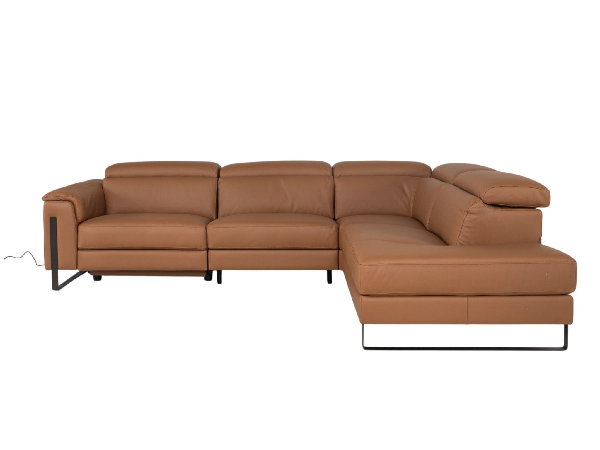 Hoekzetel met elektr. relax en HR35 ONE - Cognac l C-CAL-167-HKS1