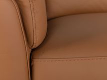 Hoekzetel met elektr. relax en HR35 ONE - Cognac l C-CAL-167-HKS1