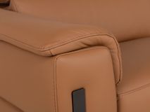 Hoekzetel met elektr. relax en HR35 ONE - Cognac l C-CAL-167-HKS1