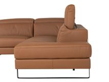 Hoekzetel met elektr. relax en HR35 ONE - Cognac l C-CAL-167-HKS1