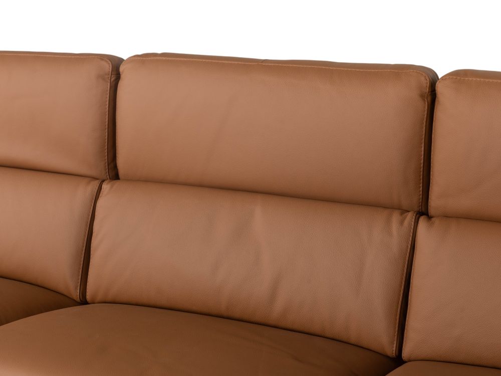 Hoekzetel met elektr. relax en HR35 ONE - Cognac l C-CAL-167-HKS1