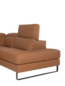 Hoekzetel met elektr. relax en HR35 ONE - Cognac l C-CAL-167-HKS1