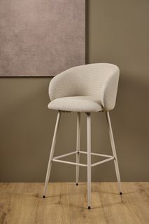 Set van 4 barstoelen ELEANOR - Beige C-ACT-160-SET1