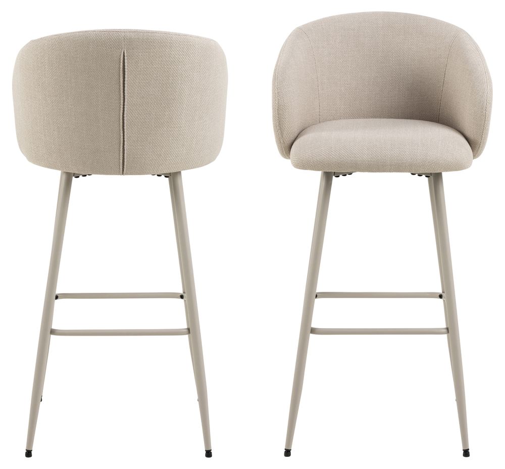 Set van 4 barstoelen ELEANOR - Beige C-ACT-160-SET1