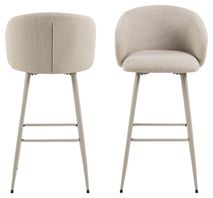 Set van 4 barstoelen ELEANOR - Beige C-ACT-160-SET1
