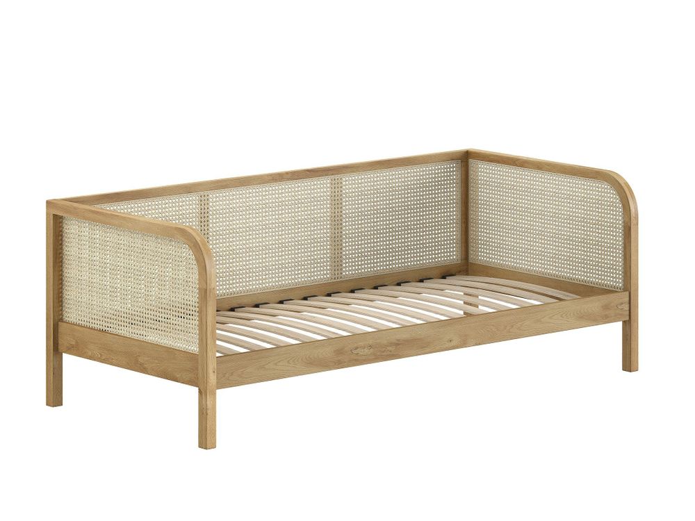 Kajuitbedkader incl. lattenbodem OLIVE - Rotan eik VPC-32-000001