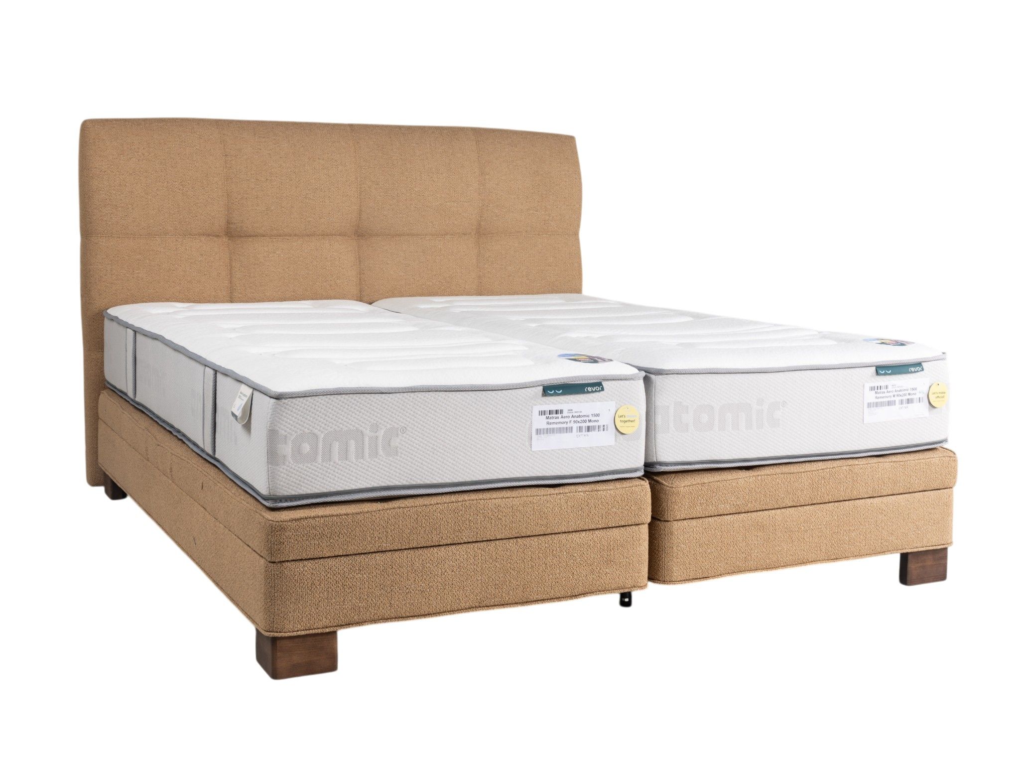 Elektr. boxspring MEGHAN - Caramel