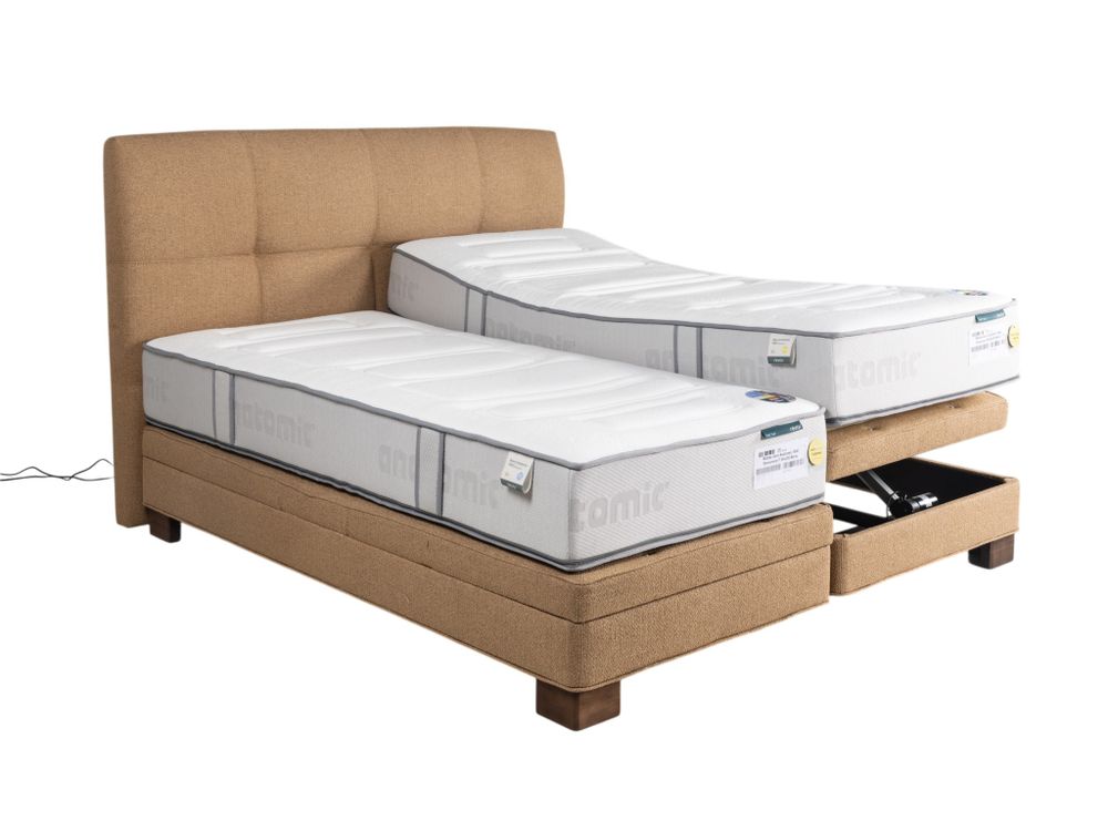 Elektr. boxspring MEGHAN - Caramel C-RVR-285-SET1