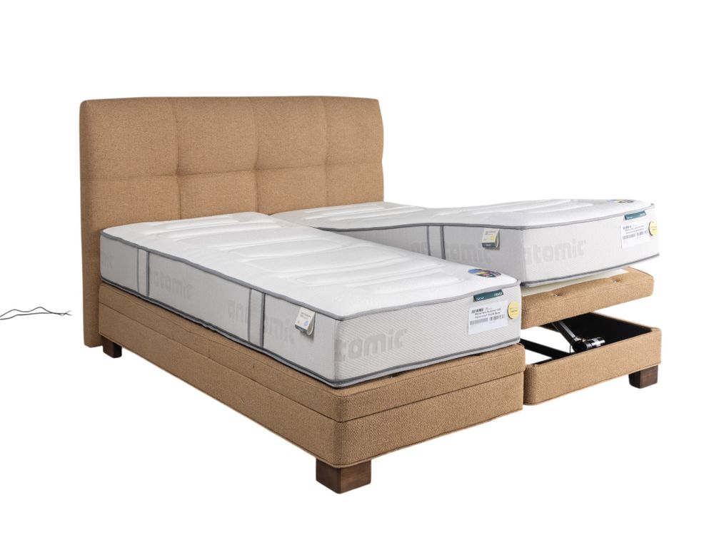 Elektr. boxspring MEGHAN - Caramel C-RVR-285-SET1