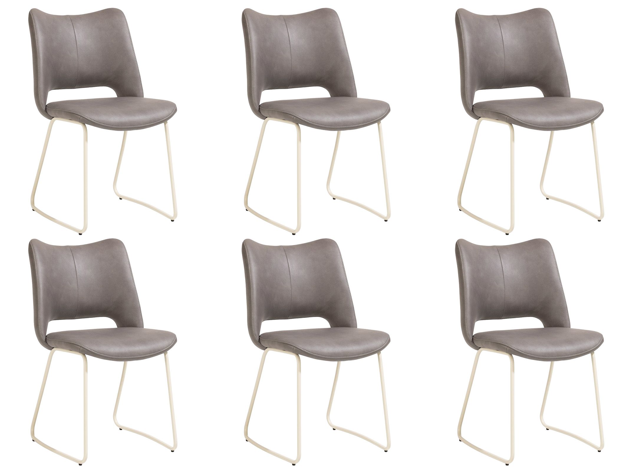 Set van 6 eetkamerstoelen KODI - Lever C-XOO-294-SET1