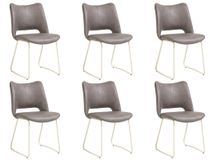 Set van 6 eetkamerstoelen KODI - Lever C-XOO-294-SET1