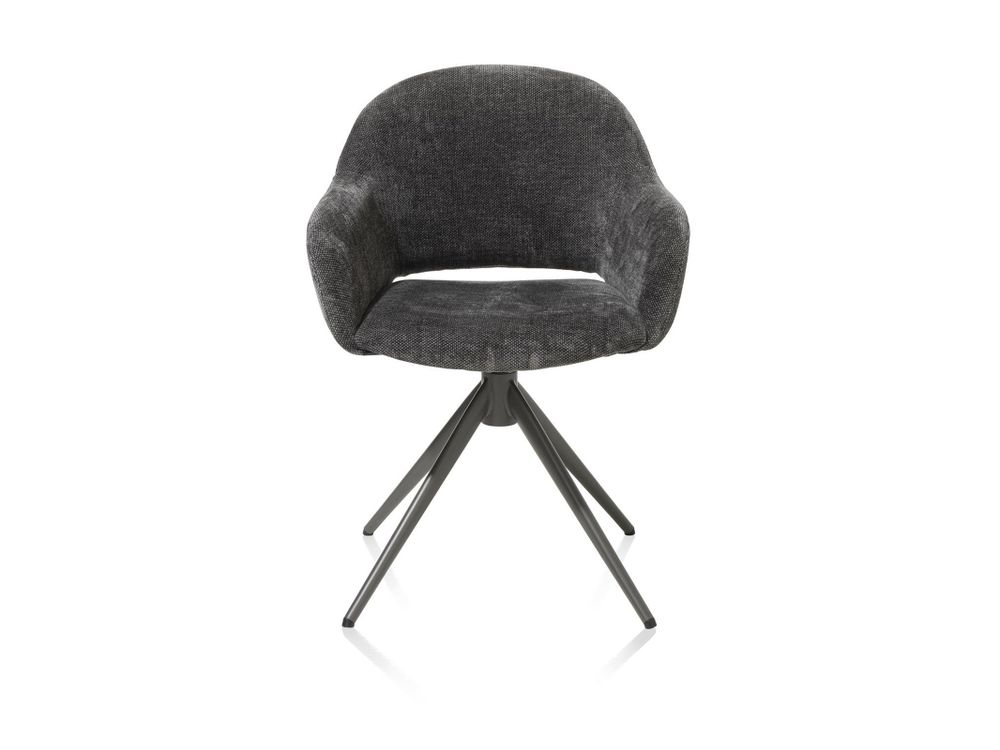 Set van 4 armstoelen FINN - Antraciet C-XOO-291-SET1