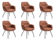 Set van 6 armstoelen LIV - Koper C-XOO-252-SET1