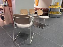 Set van 4 stoelen MELI - Essenfineer/Beige C-KAV-1196-SET1