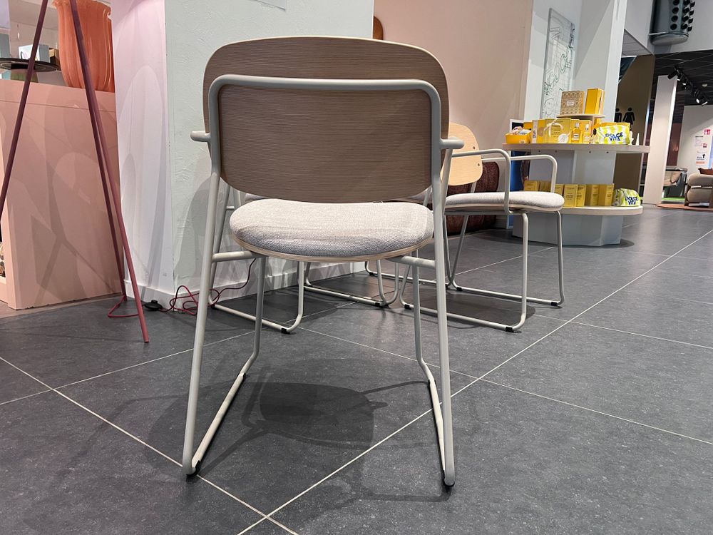 Set van 4 stoelen MELI - Essenfineer/Beige C-KAV-1196-SET1