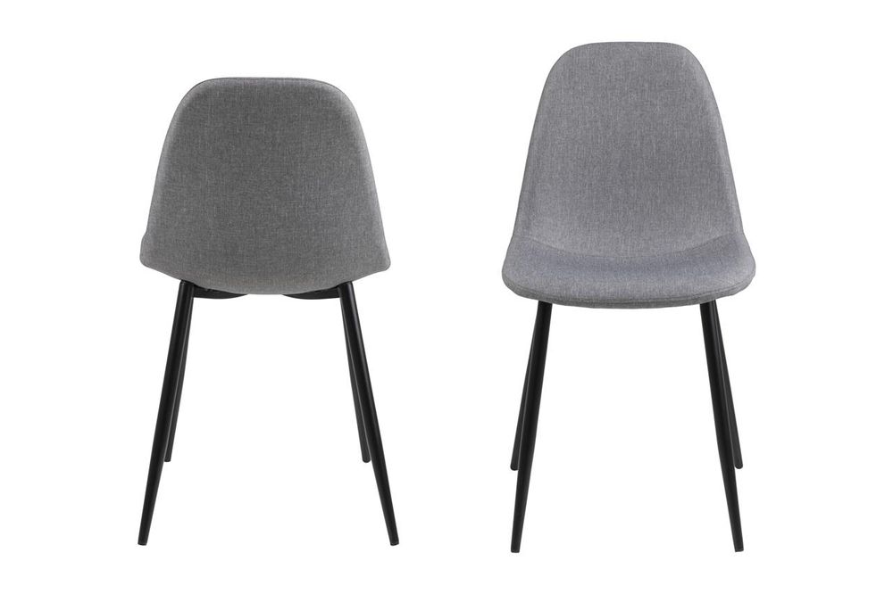 Set van 4 stoelen WILMA - Lichtgrijs C-ACT-69-SET1