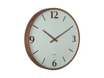 Wandklok DETALLE large - Walnoot/Groen PST KA6087GR