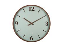 Wandklok DETALLE large - Walnoot/Groen PST KA6087GR