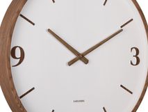 Wandklok DETALLE large - Walnoot/Groen PST KA6087WG