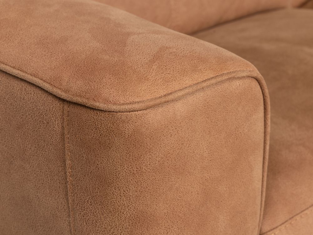 Hoekzetel met elektr. relax ELARA - Cognac C-HTL-151-HKSTZ1