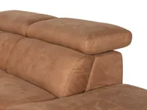 Hoekzetel met elektr. relax ELARA - Cognac C-HTL-151-HKSTZ1