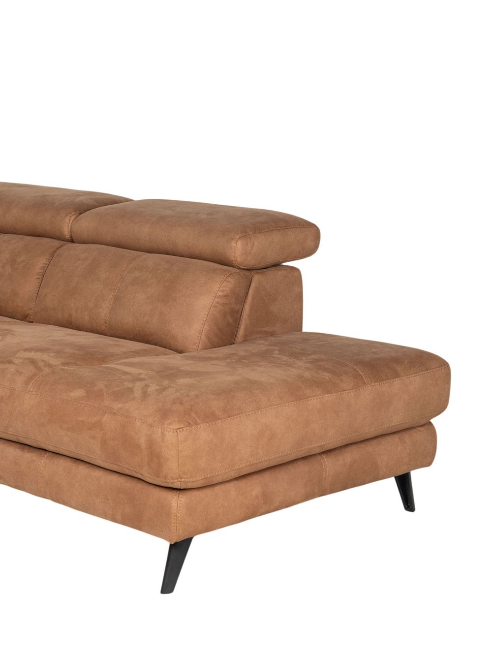 Hoekzetel met elektr. relax ELARA - Cognac C-HTL-151-HKSTZ1