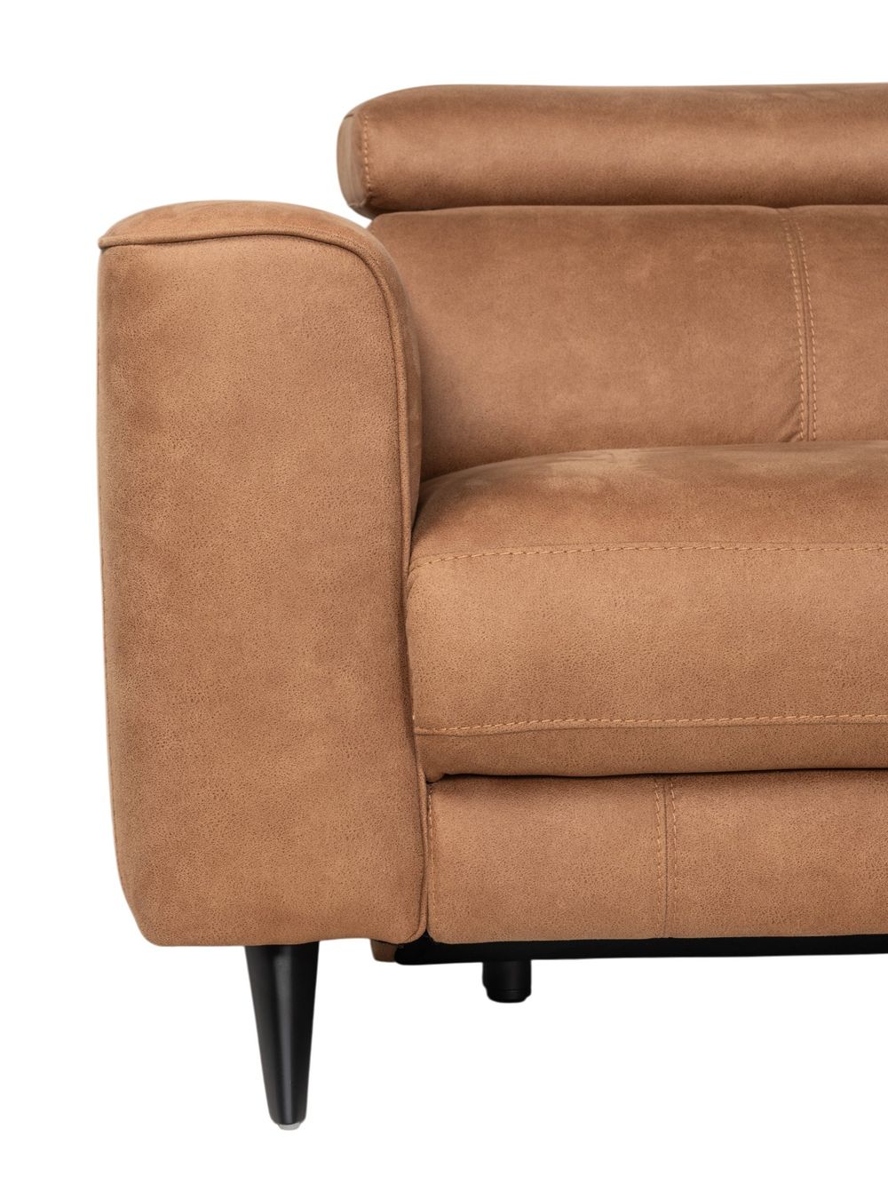 Hoekzetel met elektr. relax ELARA - Cognac C-HTL-151-HKSTZ1