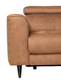 Hoekzetel met elektr. relax ELARA - Cognac C-HTL-151-HKSTZ1
