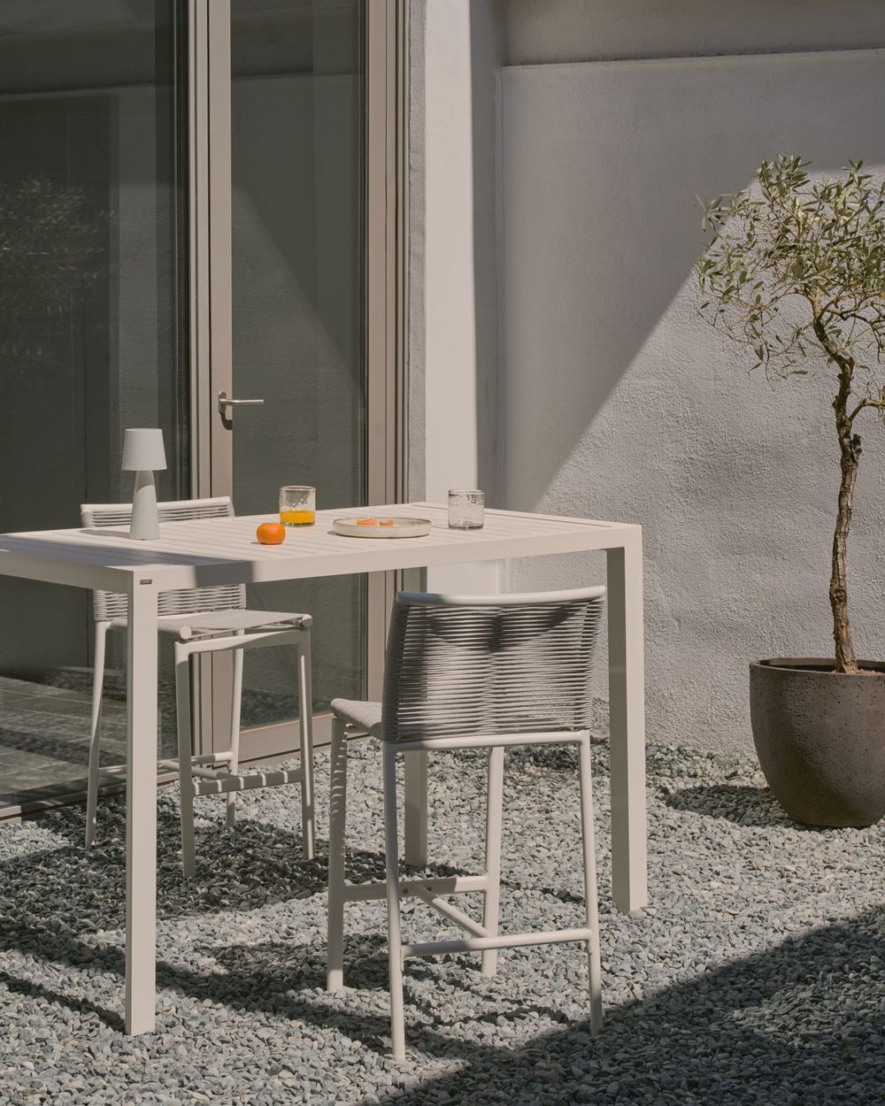 Set van 4 barstoelen buiten CULIP - Lichtgrijs KAV-SET-KAV J1100032NN03