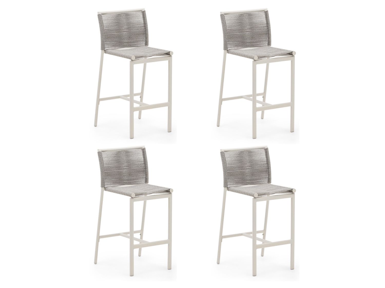 Set van 4 barstoelen buiten CULIP - Lichtgrijs KAV-SET-KAV J1100032NN03