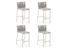 Set van 4 barstoelen buiten CULIP - Lichtgrijs KAV-SET-KAV J1100032NN03