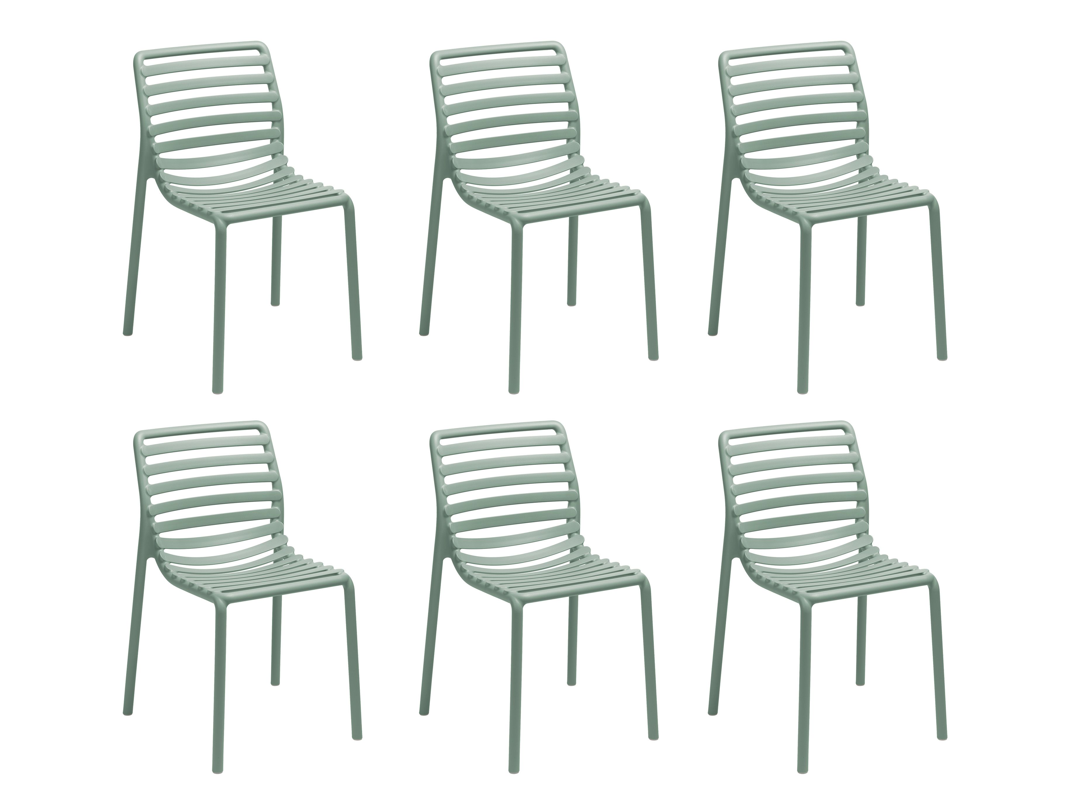 Set van 6 tuinstoelen DOGA - Munt C-NRD-2-SET2