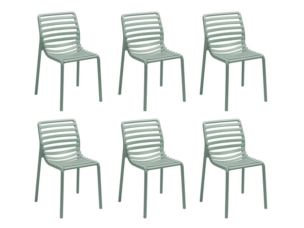 Set van 6 tuinstoelen DOGA - Munt C-NRD-2-SET2