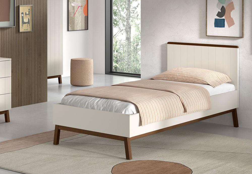 Bed SEZANE - Klei / walnoot VPC-38-000001