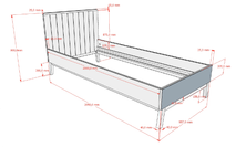 Bed SEZANE - Klei / walnoot VPC-38-000001